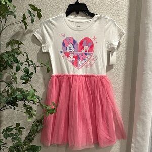 Girls Disney Minnie Mouse Valentines Dress
